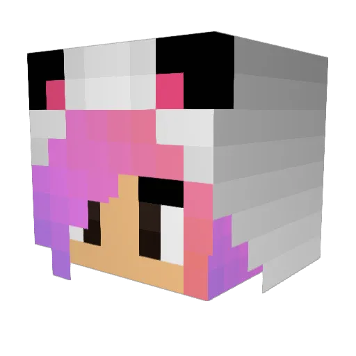 Xcentrical Minecraft avatar head, 3D render