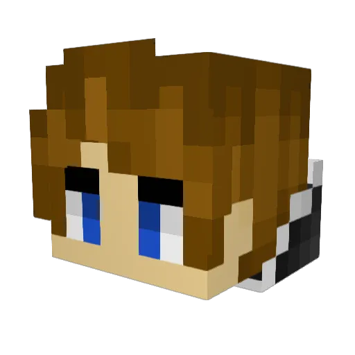 Xcesralx Minecraft avatar head, 3D render