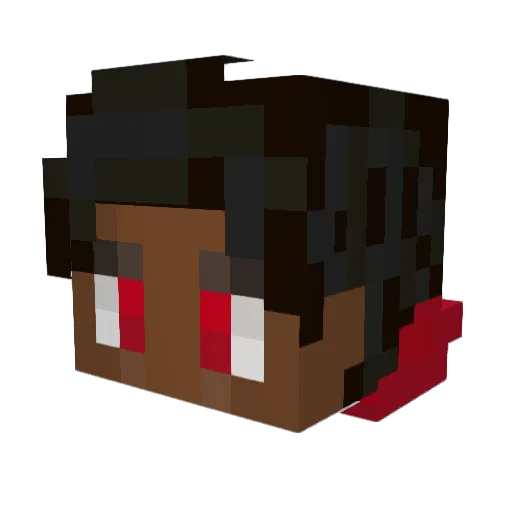 XchillX167 Minecraft avatar head, 3D render