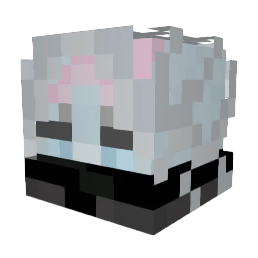 Xclikeo Minecraft avatar head, 3D render