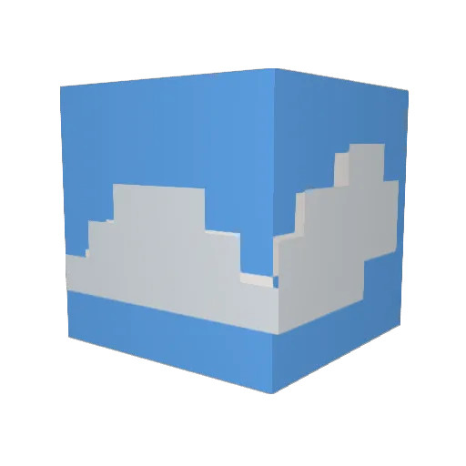 XcloudzXx Minecraft avatar head, 3D render