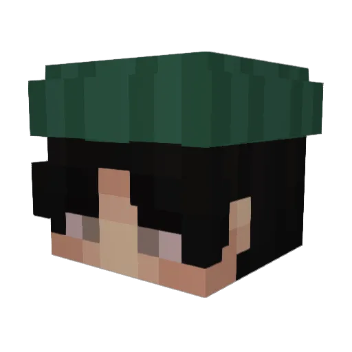 XclusiveEspresso Minecraft avatar head, 3D render