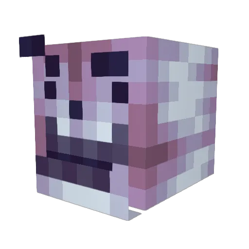 Xcode1901 Minecraft avatar head, 3D render