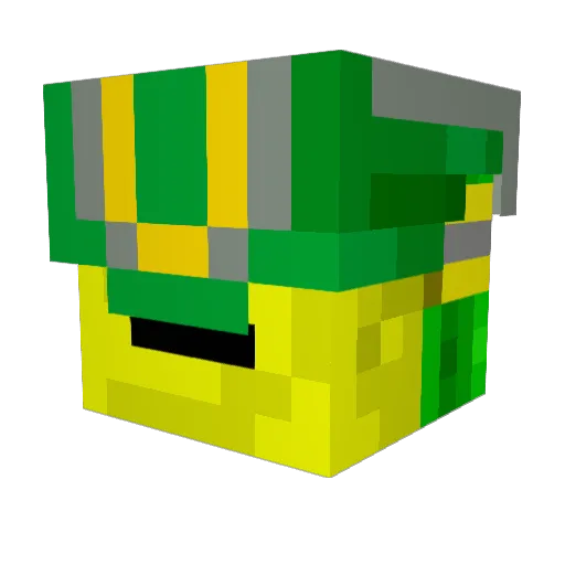 Xcyber1432 Minecraft avatar head, 3D render
