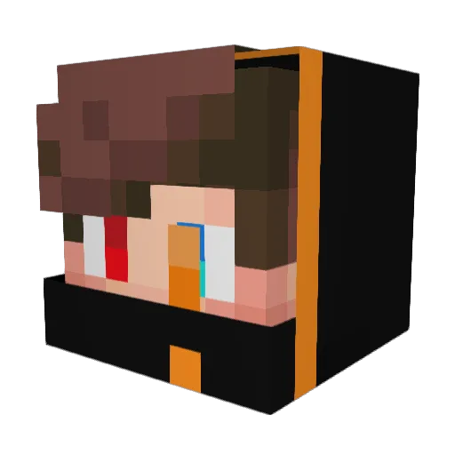 Xd_Bobac Minecraft avatar head, 3D render