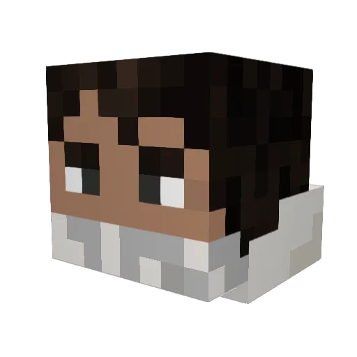 Xdex56 Minecraft avatar head, 3D render