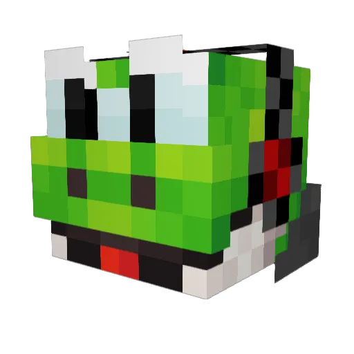 Xdpandauler Minecraft avatar head, 3D render