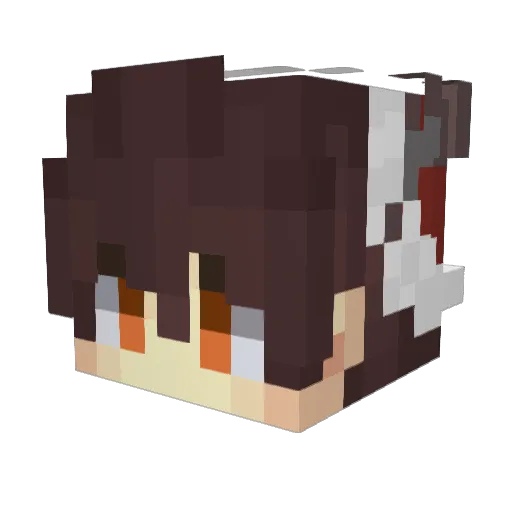 Xdr3adful Minecraft avatar head, 3D render