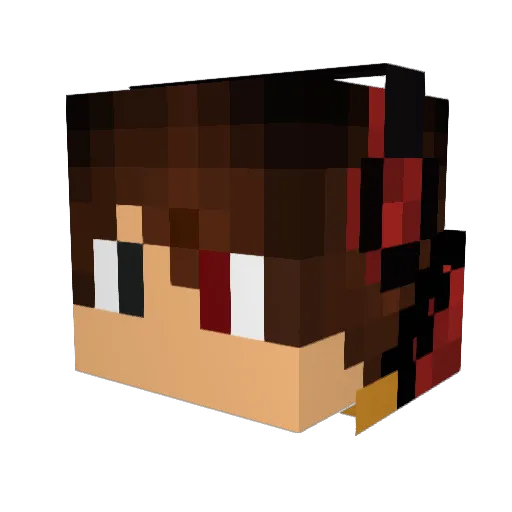 Xdude1897 Minecraft avatar head, 3D render