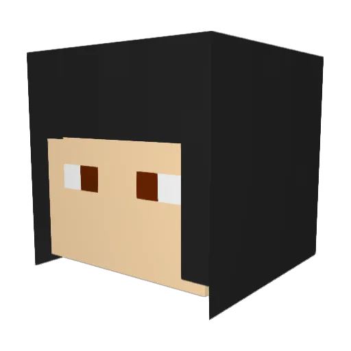XeKnight Minecraft avatar head, 3D render