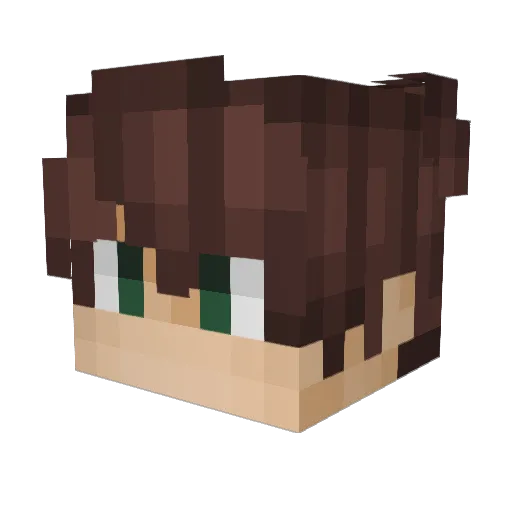 XeNox_xx Minecraft avatar head, 3D render