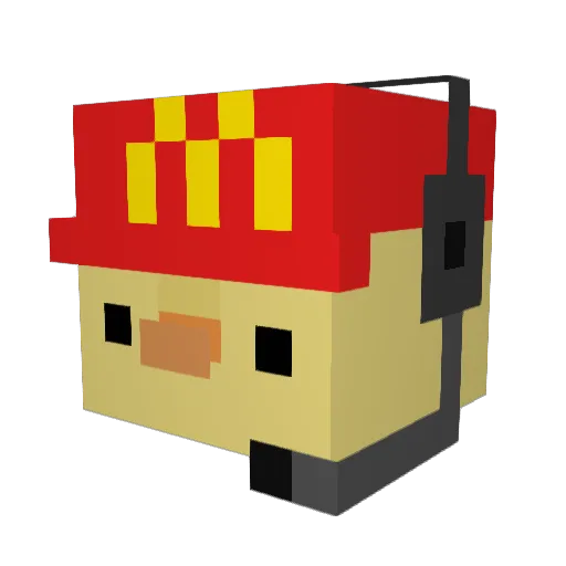Xealy_ Minecraft avatar head, 3D render