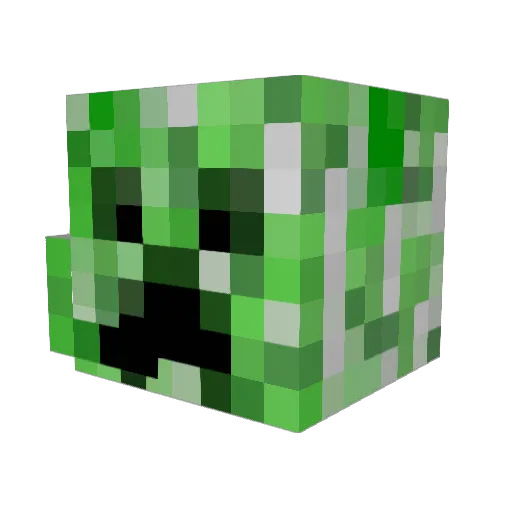 Xeanager Minecraft avatar head, 3D render