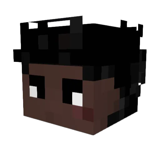 Xeanith Minecraft avatar head, 3D render