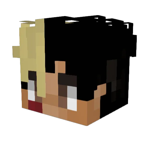 XedEffect Minecraft avatar head, 3D render