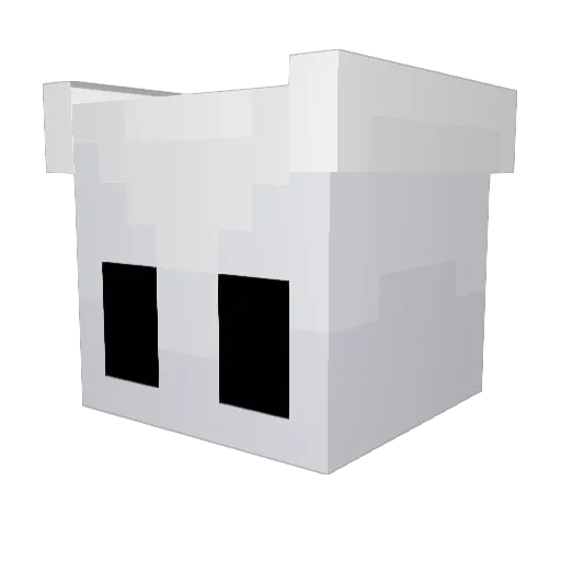 XedOuts Minecraft avatar head, 3D render