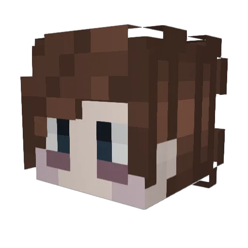 Xedenia Minecraft avatar head, 3D render