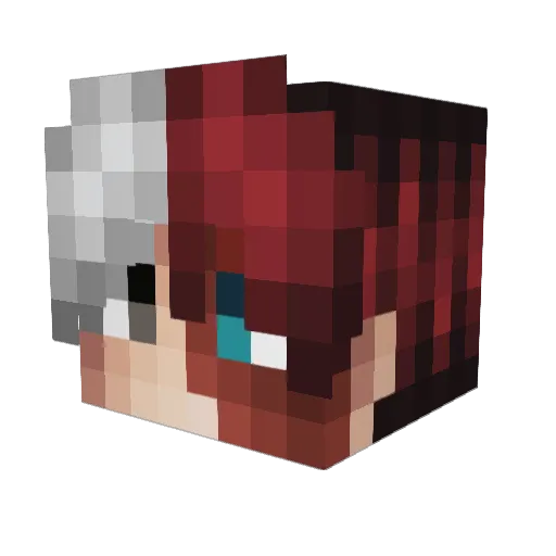 XederHD Minecraft avatar head, 3D render