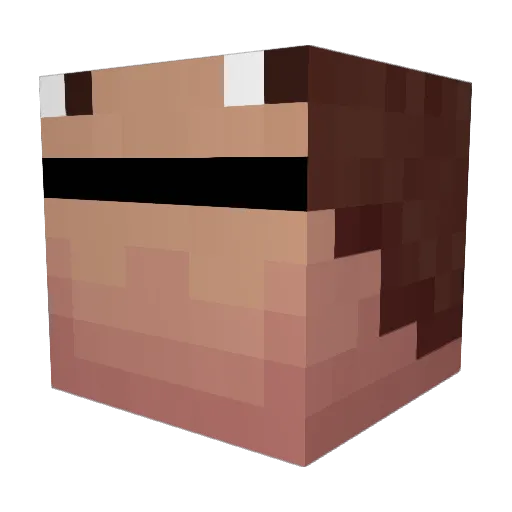 XednicZ Minecraft avatar head, 3D render