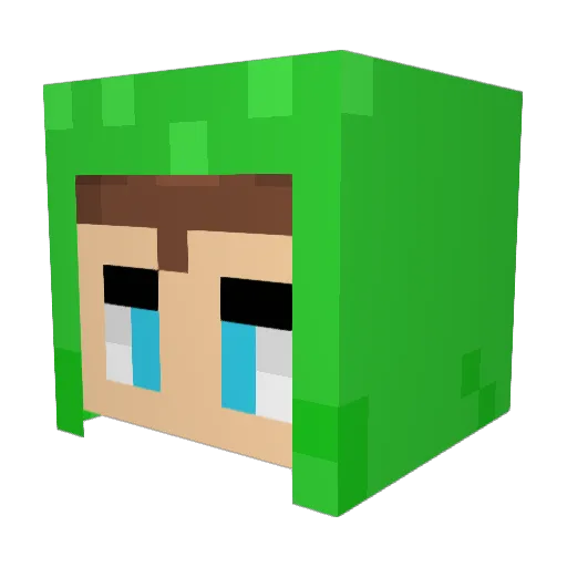XeeDe3 Minecraft avatar head, 3D render