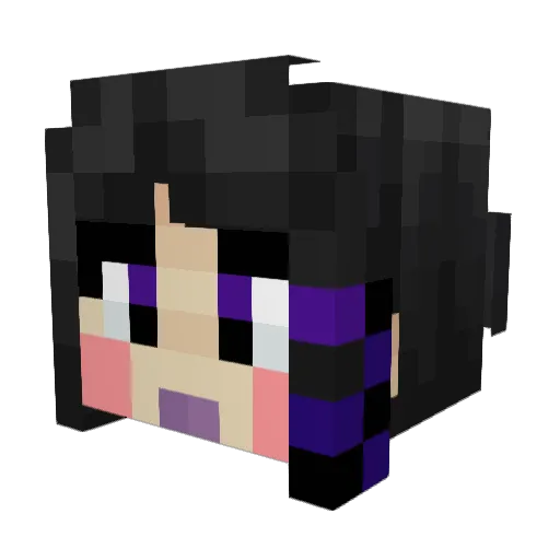 Xeem7 Minecraft avatar head, 3D render
