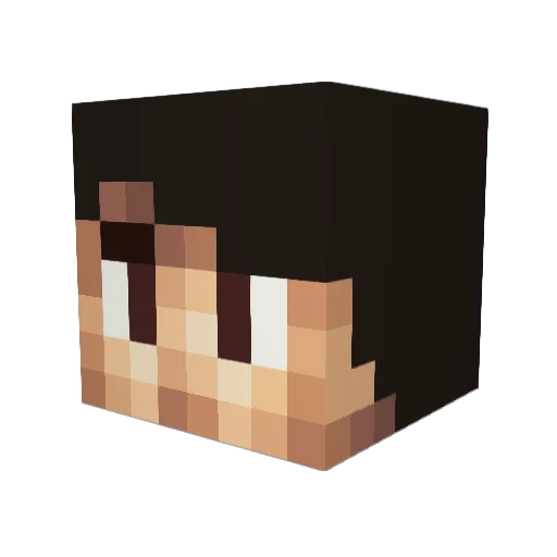 Xeen129 Minecraft avatar head, 3D render
