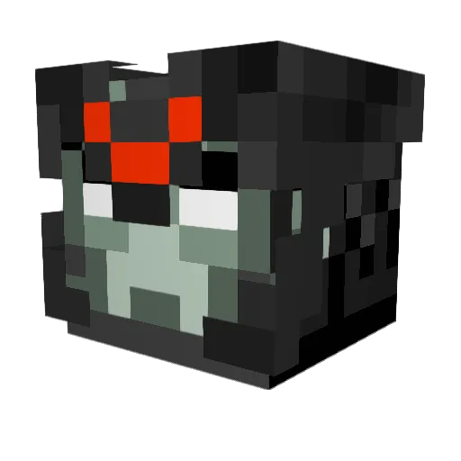 Xeend77 Minecraft avatar head, 3D render