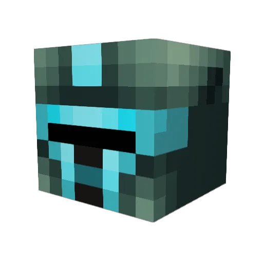 XeerpsU Minecraft avatar head, 3D render