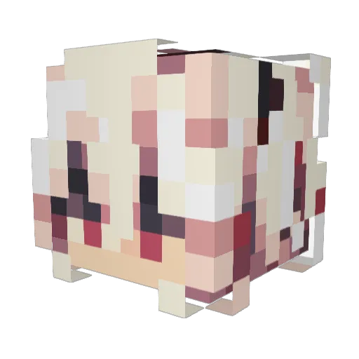 Xeezee Minecraft avatar head, 3D render