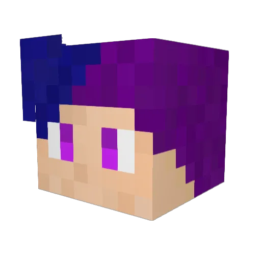 Xefonchik Minecraft avatar head, 3D render