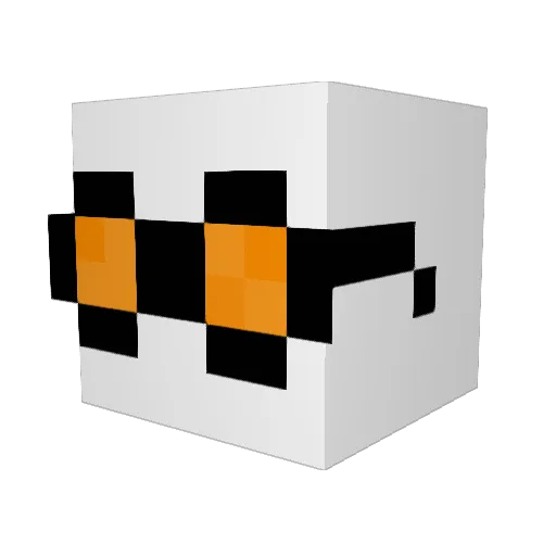 Xegga Minecraft avatar head, 3D render
