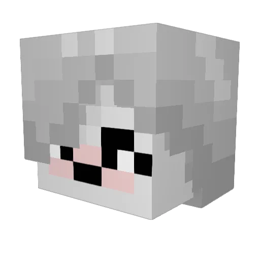 Xeinber Minecraft avatar head, 3D render