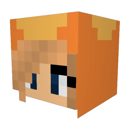 XeinerX Minecraft avatar head, 3D render