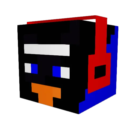 Xeja1 Minecraft avatar head, 3D render