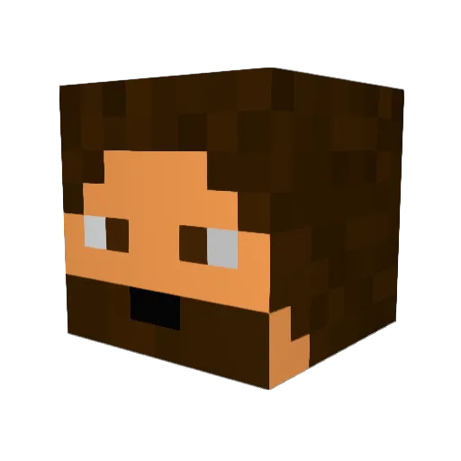 Xekcep Minecraft avatar head, 3D render