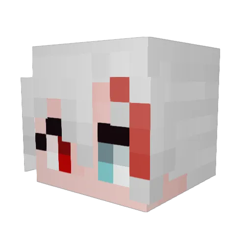 Xekend Minecraft avatar head, 3D render