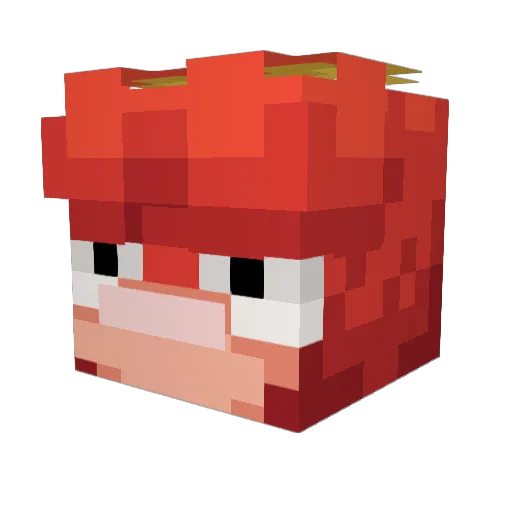 Xekoal Minecraft avatar head, 3D render