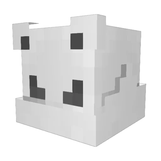 Xekro1 Minecraft avatar head, 3D render