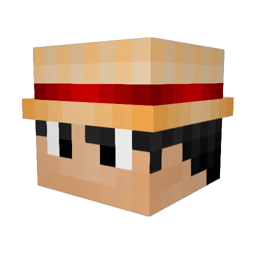 Xela2305 Minecraft avatar head, 3D render