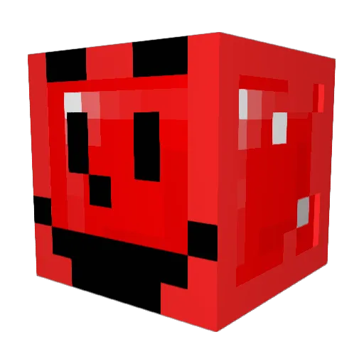 Xeleous Minecraft avatar head, 3D render