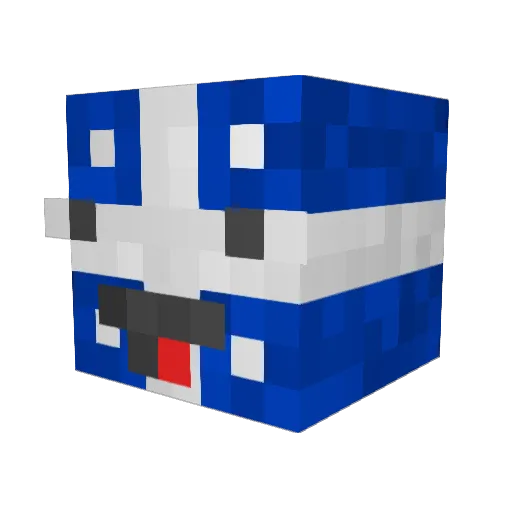 Xelinius Minecraft avatar head, 3D render
