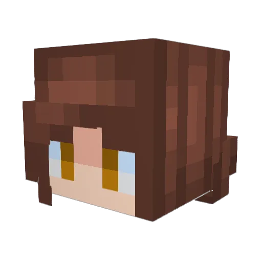XelloTD Minecraft avatar head, 3D render