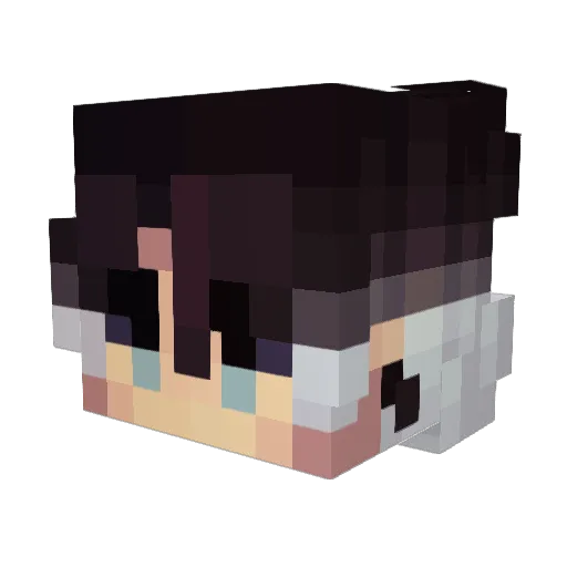 XeloNelly Minecraft avatar head, 3D render