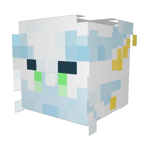Xeloras_ Minecraft avatar head, 3D render
