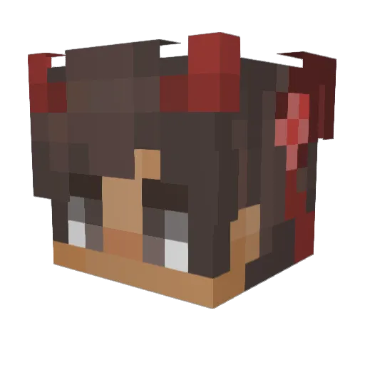Xeltux Minecraft avatar head, 3D render
