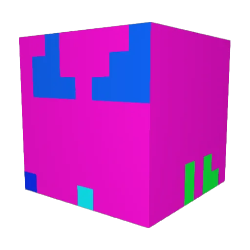 XemFrags Minecraft avatar head, 3D render