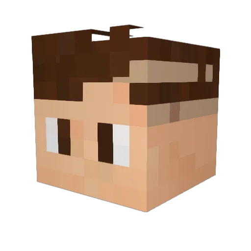 Xemano Minecraft avatar head, 3D render