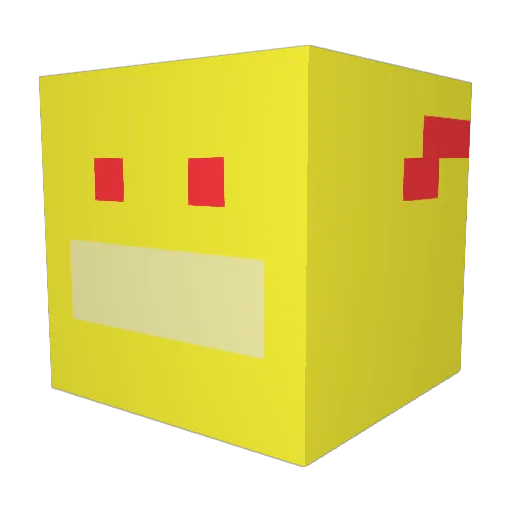 Xemderman Minecraft avatar head, 3D render