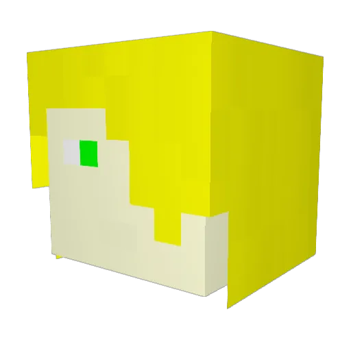 Xemthos Minecraft avatar head, 3D render