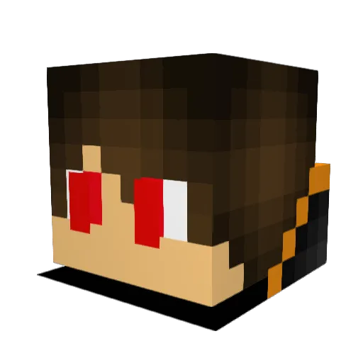 XenBang_crafter Minecraft avatar head, 3D render